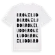 White t-shirt med Brokeludd ordlek t-shirt