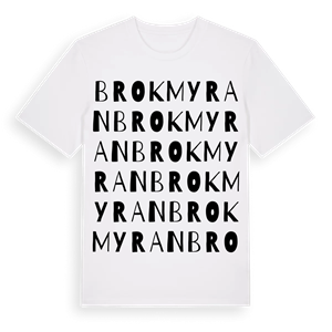 Brokmyran ordlek t-shirt – ekologisk bomull t-shirt från Pinshirt