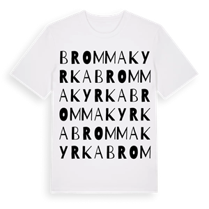 Bromma kyrka ordlek t-shirt – ekologisk bomull t-shirt från Pinshirt