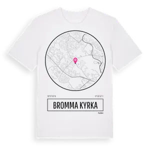 Bromma Kyrka t-shirt – ekologisk bomull t-shirt från Pinshirt