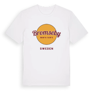Bromseby cirkel t-shirt – ekologisk bomull t-shirt från Pinshirt