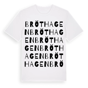 Bröthagen ordlek t-shirt – ekologisk bomull t-shirt från Pinshirt