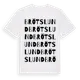 White t-shirt med Brötslund ordlek t-shirt