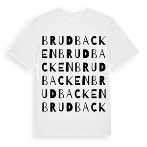 Brudbacken ordlek t-shirt – ekologisk bomull t-shirt från Pinshirt