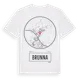White t-shirt med Brunna t-shirt