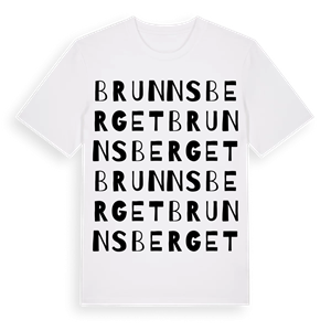 Brunnsberget ordlek t-shirt – ekologisk bomull t-shirt från Pinshirt