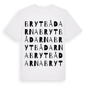 Brytbådarna ordlek t-shirt – ekologisk bomull t-shirt från Pinshirt