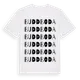 White t-shirt med Buddboda ordlek t-shirt