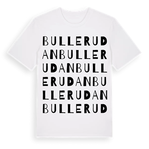 Bullerudan ordlek t-shirt – ekologisk bomull t-shirt från Pinshirt