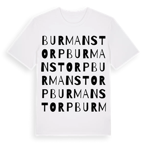 Burmanstorp ordlek t-shirt – ekologisk bomull t-shirt från Pinshirt