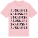 Pink Cotton t-shirt med Buska ordlek t-shirt