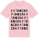 Pink Cotton t-shirt med Byängen ordlek t-shirt