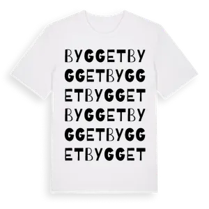 Bygget ordlek t-shirt – ekologisk bomull t-shirt från Pinshirt
