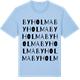 Blue Soul t-shirt med Byholma ordlek t-shirt