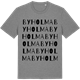 Mid Heather Gray t-shirt med Byholma ordlek t-shirt