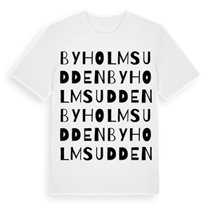 Byholmsudden ordlek t-shirt – ekologisk bomull t-shirt från Pinshirt