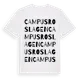 White t-shirt med Campus Roslagen ordlek t-shirt
