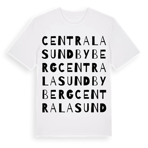 Centrala Sundbyberg ordlek t-shirt – ekologisk bomull t-shirt från Pinshirt