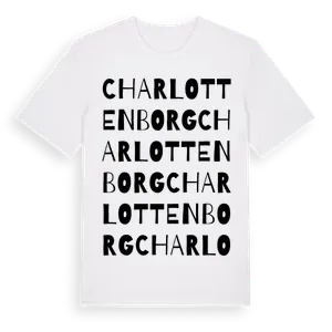 Charlottenborg ordlek t-shirt – ekologisk bomull t-shirt från Pinshirt