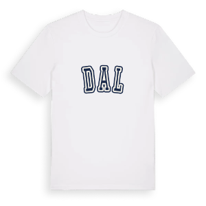 Dal college t-shirt – ekologisk bomull t-shirt från Pinshirt