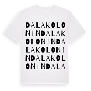 Dalakolonin ordlek t-shirt – ekologisk bomull t-shirt från Pinshirt