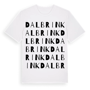 Dalbrink ordlek t-shirt – ekologisk bomull t-shirt från Pinshirt