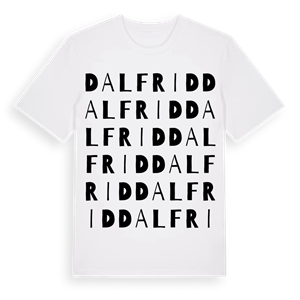 Dalfrid ordlek t-shirt – ekologisk bomull t-shirt från Pinshirt