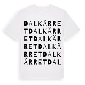 Dalkärret ordlek t-shirt – ekologisk bomull t-shirt från Pinshirt