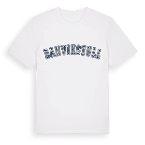 Danvikstull college t-shirt – ekologisk bomull t-shirt från Pinshirt