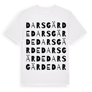 Darsgärde ordlek t-shirt – ekologisk bomull t-shirt från Pinshirt
