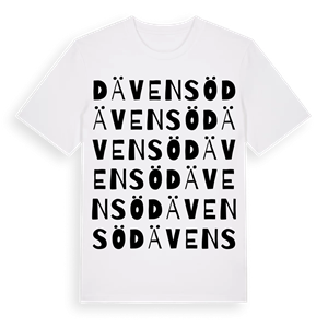 Dävensö ordlek t-shirt – ekologisk bomull t-shirt från Pinshirt