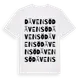 White t-shirt med Dävensö ordlek t-shirt