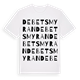 White t-shirt med Debetsmyran ordlek t-shirt