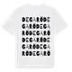 White t-shirt med Degarö ordlek t-shirt