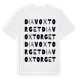 White t-shirt med Diavoxtorget ordlek t-shirt