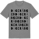 Mid Heather Gray t-shirt med Digerängen ordlek t-shirt