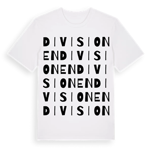 Divisionen ordlek t-shirt – ekologisk bomull t-shirt från Pinshirt