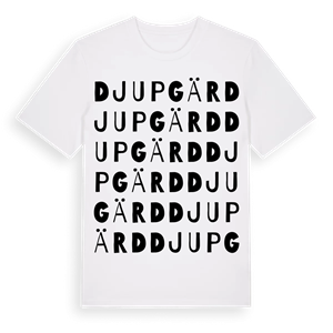 Djupgärd ordlek t-shirt – ekologisk bomull t-shirt från Pinshirt