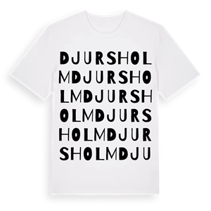 Djursholm ordlek t-shirt – ekologisk bomull t-shirt från Pinshirt