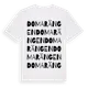 White t-shirt med Domarängen ordlek t-shirt