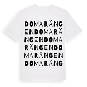 Domarängen ordlek t-shirt – ekologisk bomull t-shirt från Pinshirt