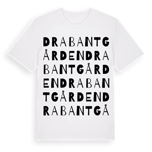 Drabantgården ordlek t-shirt – ekologisk bomull t-shirt från Pinshirt
