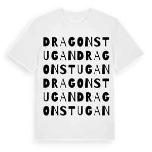 Dragonstugan ordlek t-shirt – ekologisk bomull t-shirt från Pinshirt