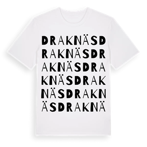 Draknäs ordlek t-shirt – ekologisk bomull t-shirt från Pinshirt