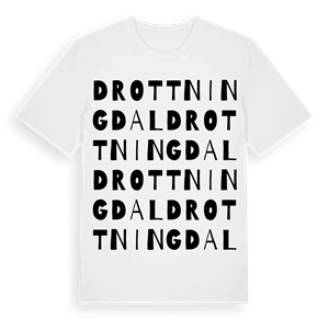 Drottningdal ordlek t-shirt – ekologisk bomull t-shirt från Pinshirt