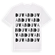 White t-shirt med Duvan ordlek t-shirt
