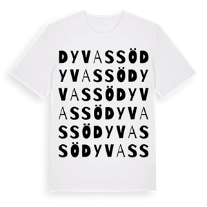 Dyvassö ordlek t-shirt – ekologisk bomull t-shirt från Pinshirt