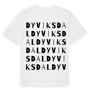 Dyviksdal ordlek t-shirt – ekologisk bomull t-shirt från Pinshirt