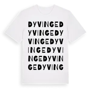 Dyvinge ordlek t-shirt – ekologisk bomull t-shirt från Pinshirt