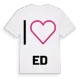 Jag älskar Ed t-shirt stort tryck